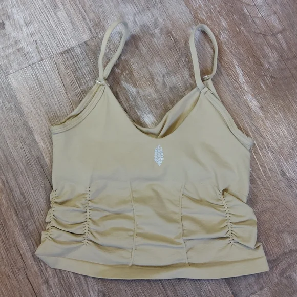 FREE PEOPLE Good Karma Ruched Crop Tank NWOT - XS/S - Picture 5 of 11